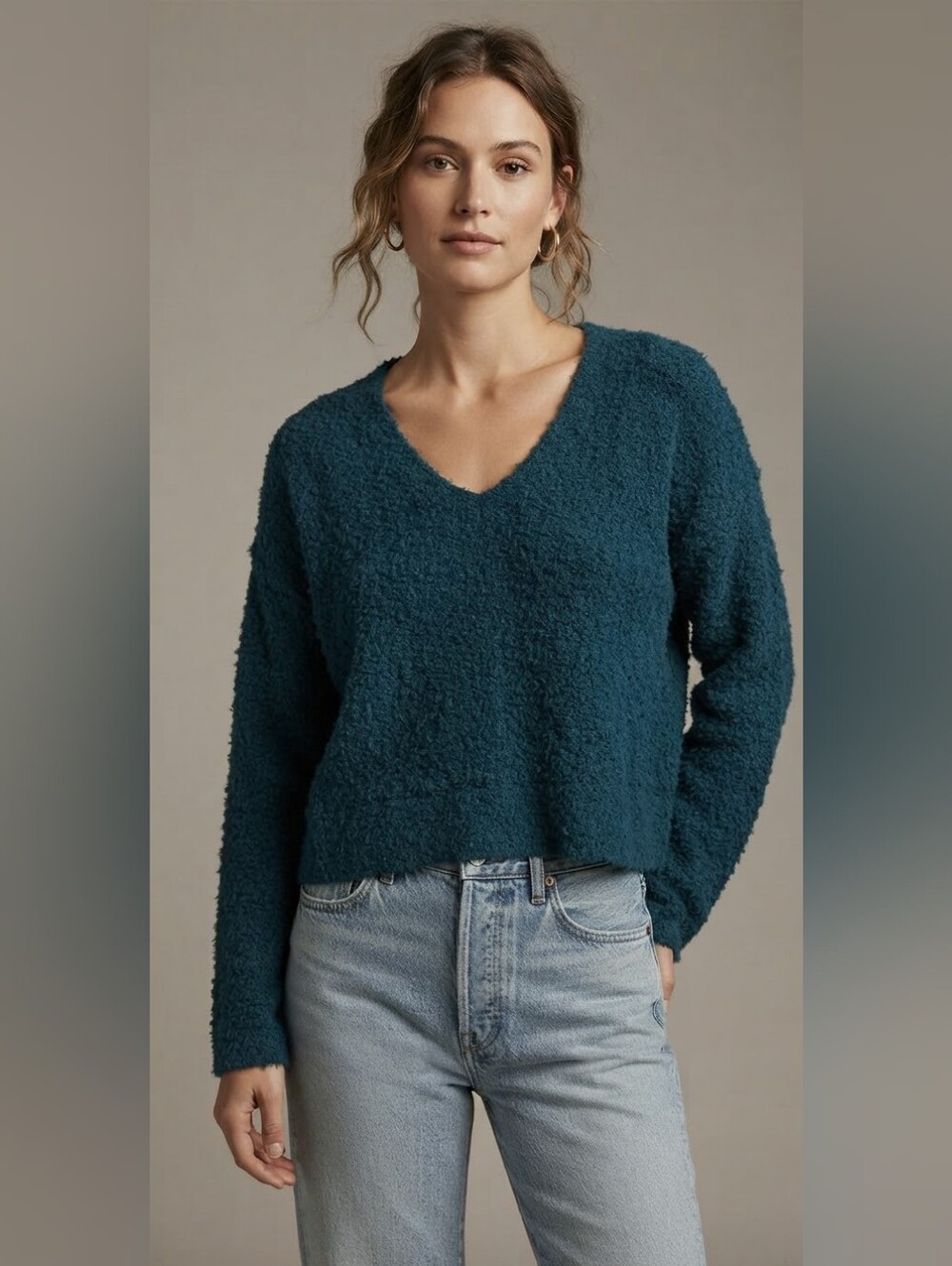 Free People Cozy Textured Sweater